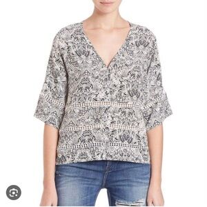 IRO‎ Dalanie Printed Top Size 38 Size 2
